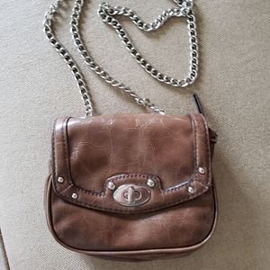Nine West brown crossbody bag, purse.